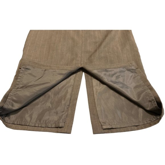 Merona Straight & Pencil Striped Skirt w/Slits and Lining Women's Size 6 - Picture 4 of 10